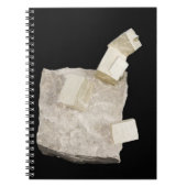 Pyrit-Kristalle im Schiefer Notizblock (Vorderseite)