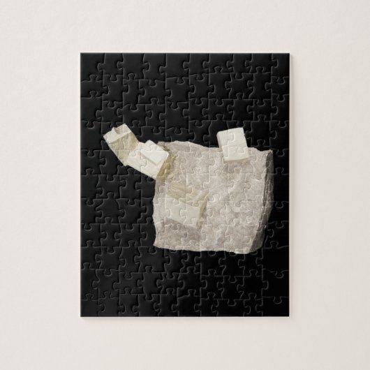 Pyrit-Kristalle im Schiefer Puzzle (Vertikal)