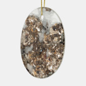 Pyrit und Quarz Keramikornament (Links)
