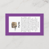 Pyrite Crystal Meaning Juwelier Display Visitenkarte (Vorderseite)