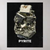 Pyrite Crystal Specimen Poster (Vorne)