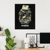 Pyrite Crystal Specimen Poster (Heimbüro)