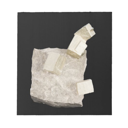 Pyrite Kristalle in Shale Notizblock (Vorderseite)