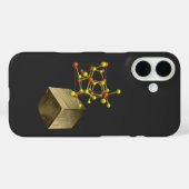 Pyrite Mineral Crystal Structure Case-Mate iPhone Hülle (Rückseite (Horizontal))