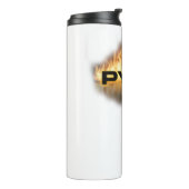 Pyro Firework Firecracker Pyrotechniker Fun Gesche Thermosbecher (Nach links gedreht)