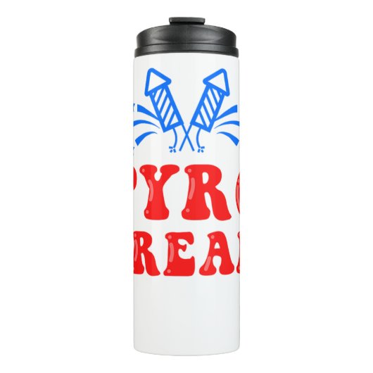 Pyro Freak Pyrotechnics Feuerwerke Firecracker Ges Thermosbecher (Vorderseite)