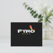 Pyro Nerd Feuerwerkskörper Pyrotechnik Postkarte (Stehend Vorderseite)