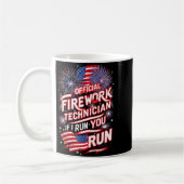 Pyro-Techniker Feuerwerkstechniker 4. Juli Fu Kaffeetasse (Links)