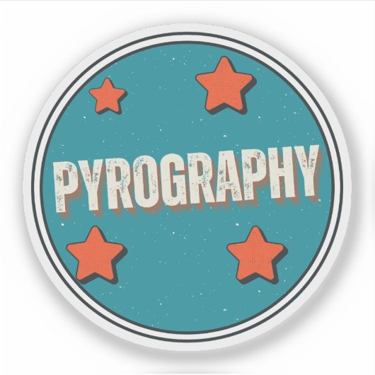 Pyrografie Aufkleber (Vorderseite)