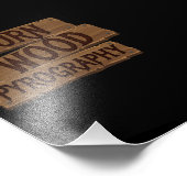 Pyrografie I Burn Wood Fotodruck (Ecke)