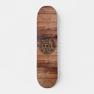 Pyrografie Papa Der Mann Mythos Legende Holz Skateboard