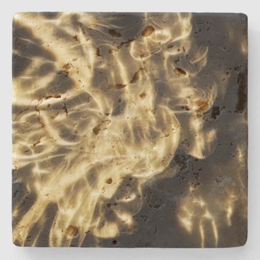 Pyroklastisches Licht Steinuntersetzer (Vorderseite)