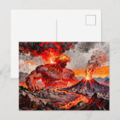 Pyrokles Titan des Lavastroms und des vulkanischen Postkarte (Vorne/Hinten)