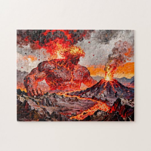 Pyrokles Titan des Lavastroms und des vulkanischen Puzzle (Horizontal)