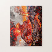 Pyrokles Titan des Lavastroms und des vulkanischen Puzzle (Vertikal)