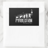 Pyrolution - die Evolution von Pyros Rechteckiger Aufkleber (Tasche)