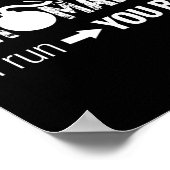 Pyromaniac If I Run You Run Fireworks Funny Pyrote Poster (Ecke)