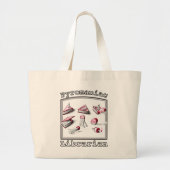 Pyromaniac Librarian Igniting Book Ideas Jumbo Stoffbeutel (Vorne)