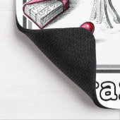 Pyromaniac Librarian Igniting Book Ideas Mousepad (Ecke)