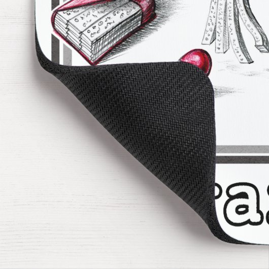 Pyromaniac Librarian Igniting Book Ideas Mousepad (Ecke)