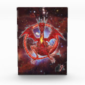Pyrop-Kosmischer-Drache-Acrylblock Fotoblock (Vorderseite)