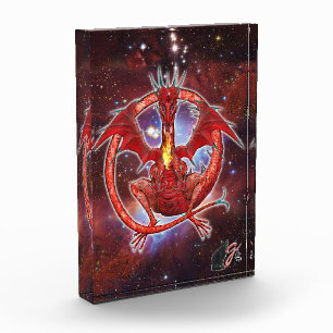 Pyrop-Kosmischer-Drache-Acrylblock Fotoblock
