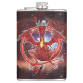 Pyrope Cosmic Dragon Hip Flask Flachmann (Vorderseite)