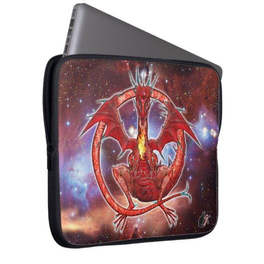 Pyrope Cosmic Dragon Laptopschutzhülle (Vorne Rechts)