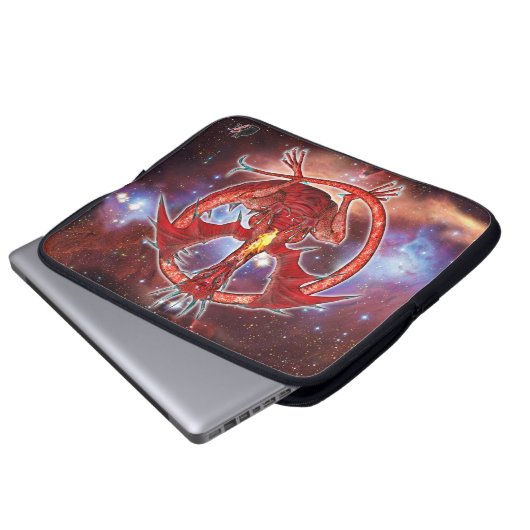 Pyrope Cosmic Dragon Laptopschutzhülle (Vorne Knopf)