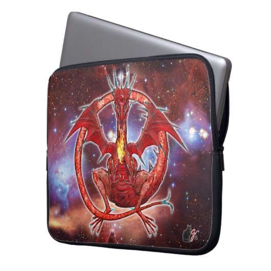 Pyrope Cosmic Dragon Laptopschutzhülle (Vorderseite Links)