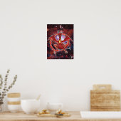 Pyrope Cosmic Dragon Poster (Küche)