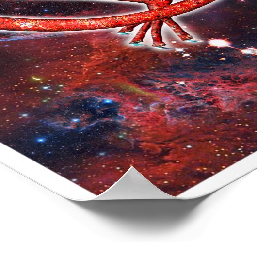 Pyrope Cosmic Dragon Poster (Ecke)