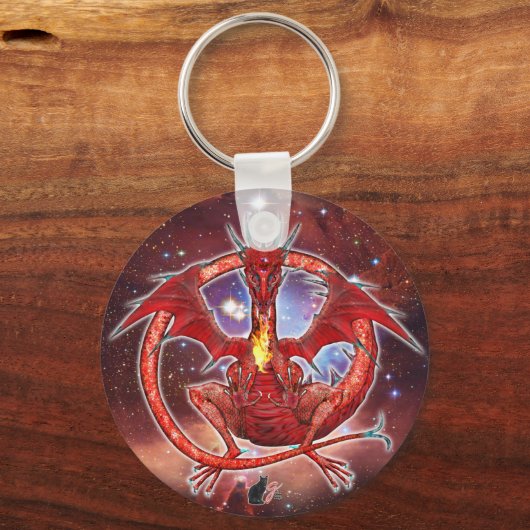 Pyrope Cosmic Dragon Schlüsselanhänger (Vorderseite)