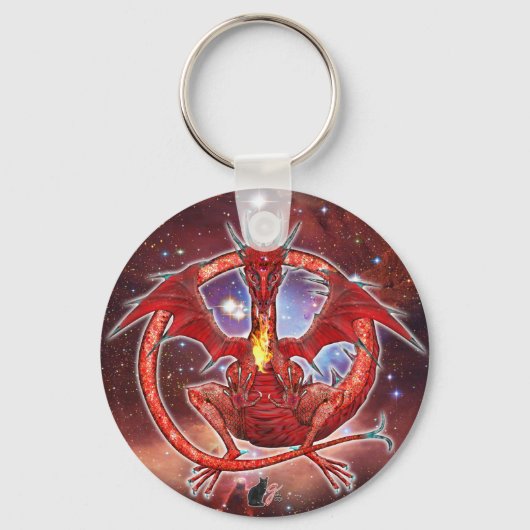 Pyrope Cosmic Dragon Schlüsselanhänger (Rückseite)