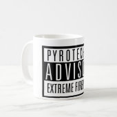 Pyrotechnic Advisory – Extreme Fireworks Kaffeetasse (Vorderseite Links)