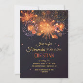 Pyrotechnics Geburtstagsparty Einladung (Vorderseite)