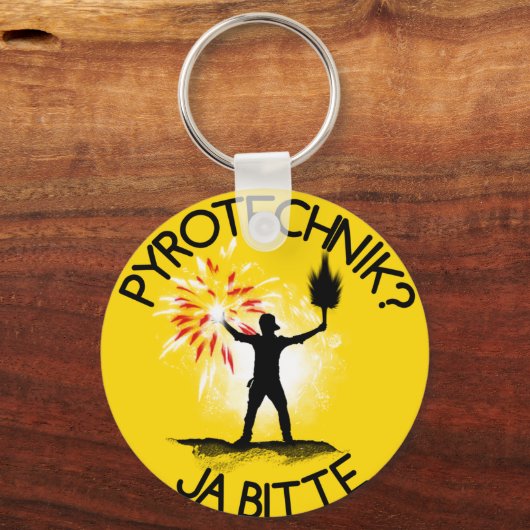 Pyrotechnik? Ja, bitte! Schlüsselanhänger (Vorderseite)
