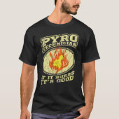 Pyrotechniker Crew Pyrotechnik Feuerwerk Pyro T-Shirt (Vorderseite)
