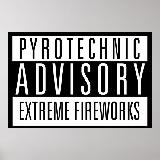 Pyrotechnische Beratung - Extreme Feuerwerke Poster (Vorne)