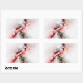 Pyrrhuloxia Wasserfarbe Rechteckiger Aufkleber (Blatt)