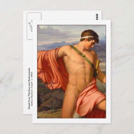 Pyrrhus und Andromache durch Johan Lund Postkarte (Vorne/Hinten)