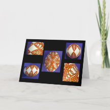 Pysanka Grußkarte - Leere Innenseite