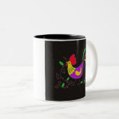 Pysanka Symbol: Hahn Zweifarbige Tasse (VorderseiteRechts)