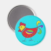 Pysanka-Symbol: Hen Magnet (Vorderseite/Rückseite)