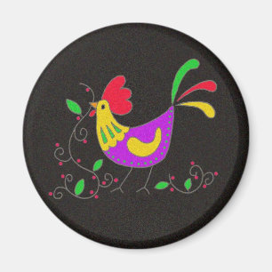 Pysanka-Symbol: Rooster Magnet