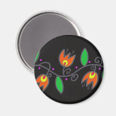 Pysanka-Symbol: Wein Magnet (Vorderseite/Rückseite)