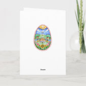 Pysanka Ukrainer-Osterei Feiertagskarte (Rückseite)