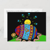 Pysanka und die Sun Ukrainische Volkskunst Postkarte (Vorne/Hinten)