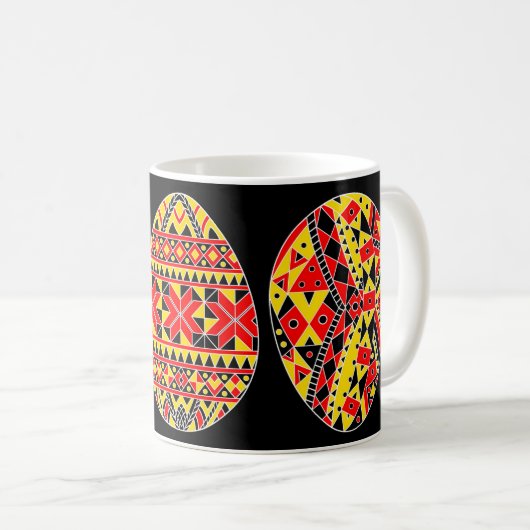 Pysanki Ostereier Kaffeetasse (VorderseiteRechts)