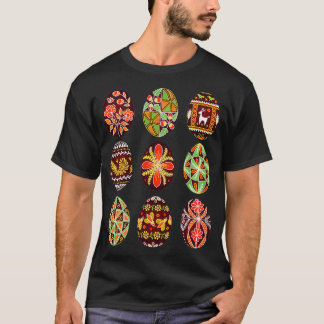 Pysanky Easter Egg Happy Easter Day Egg Hunting  T-Shirt